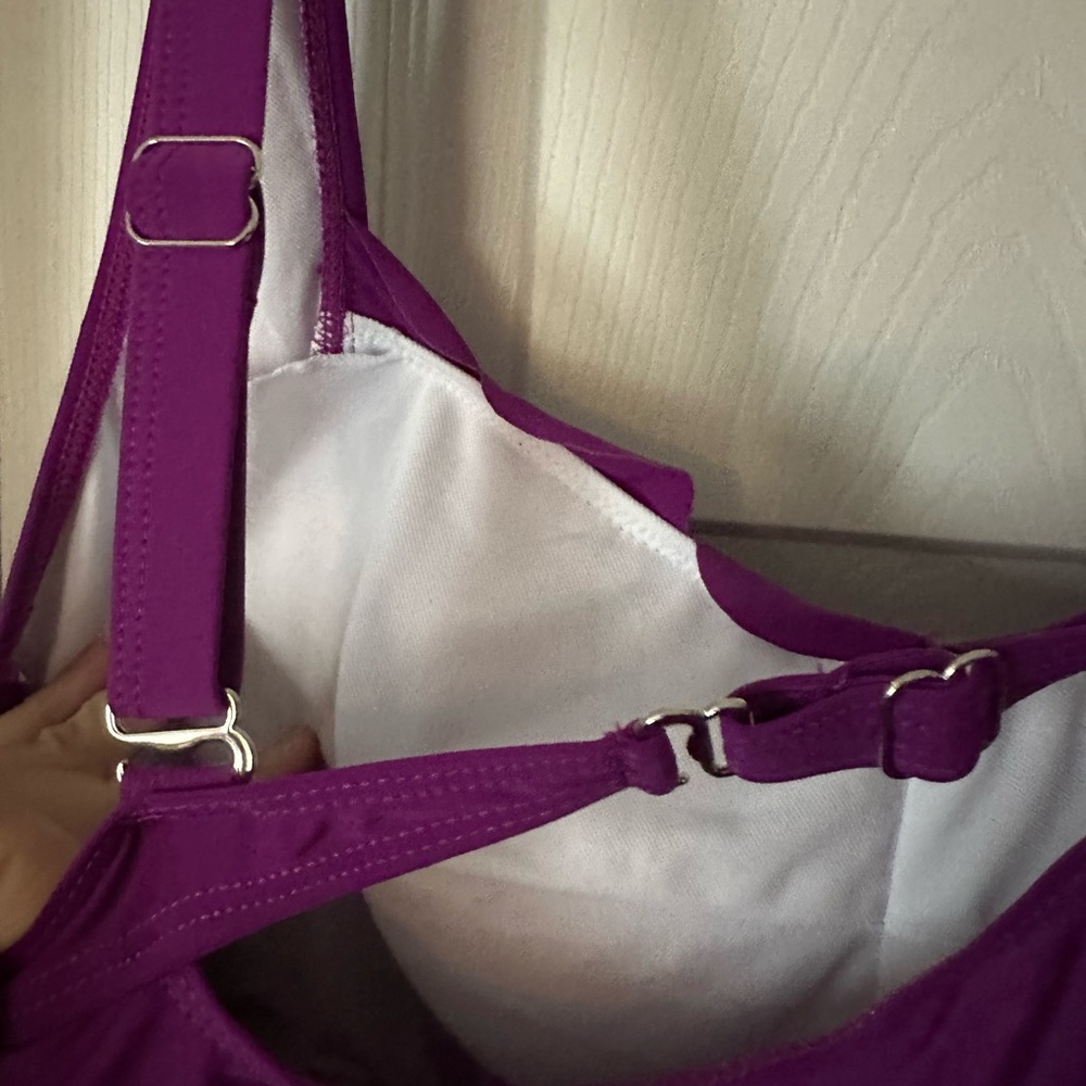 NWT Aqua Eve purple swimsuit - Picture 5 of 7